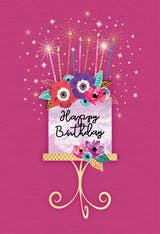 Sparkle Celebration - Happy Birthday Card